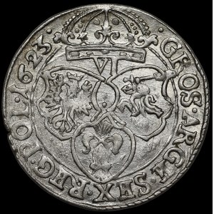 Zygmunt III Waza, Szóstak 1623, Kraków - SIGIS - rzadki i b. ładny