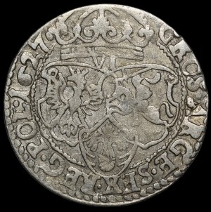 Zygmunt III Waza, Sixpence 1627, Kraków - variant