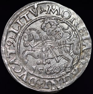 Sigismund II Augustus, Half-penny 1560, Vilnius - DVX LI/LITV
