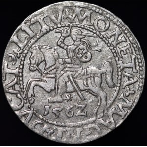 Zygmunt II August, Półgrosz 1562, Wilno - 17 Pogoń, L/LITV