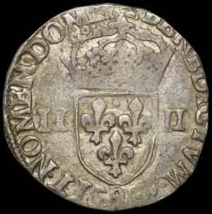 Henry of Valois, 1/4 Ecu 1585, Rennes