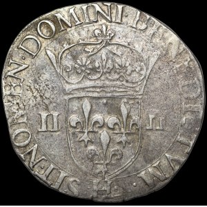 Henryk Walezy, 1/4 Ecu 1582 H, La Rochelle - rzadsze i b. ładne