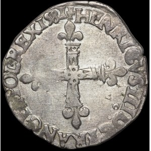 Henryk Walezy, 1/4 Ecu 1581, Rennes
