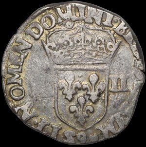 Henry of Valois, 1/4 Ecu 1581, Rennes