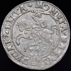 Sigismund II Augustus, Lithuanian foot penny 1546, Vilnius - L/LITVA - beautiful