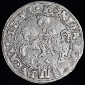 Zygmunt II August, Grosz na stopę litewską 1546, Wilno - LIT/LITVA - błąd AVGG - rzadki