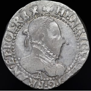 Henryk Walezy, 1/2 Franka 1587 A, Paryż