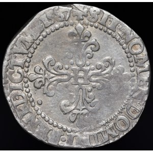 Henryk Walezy, 1/2 Franka 1587 A, Paryż