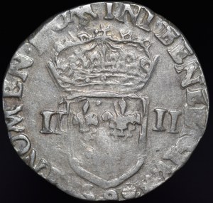Henry of Valois, 1/4 Ecu 1582, Rennes