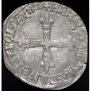 Henryk Walezy, 1/4 Ecu 1588 T, Nantes