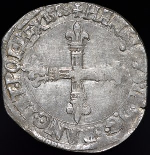 Henry of Valois, 1/4 Ecu 1588 T, Nantes