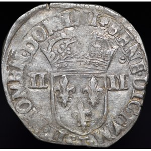 Henryk Walezy, 1/4 Ecu 1588 T, Nantes