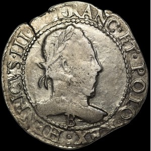 Henryk Walezy, Frank 1581 B, Rouen - rzadki