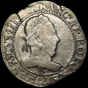 Henry of Valois, Frank 1581 B, Rouen - rare