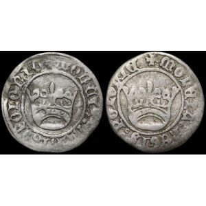 Aleksander Jagiellończyk, Półgrosz Kraków - E z belką i bez belki - zestaw (szt. 2)