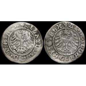Aleksander Jagiellończyk, Półgrosz Kraków - E z belką i bez belki - zestaw (szt. 2)