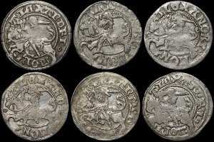 Alexander Jagiellonian, Vilnius half-penny - Gothic and Renaissance - set (pcs. 6)