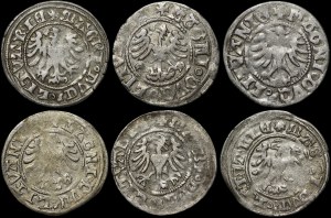 Alexander Jagiellonian, Vilnius half-penny - Gothic and Renaissance - set (pcs. 6)