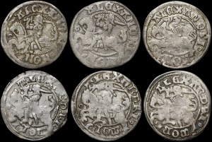 Alexander Jagiellonian, Vilnius half-penny - Gothic and Renaissance - set (pcs. 6)