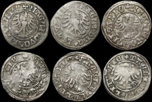 Alexander Jagiellonian, Vilnius half-penny - Gothic and Renaissance - set (pcs. 6)