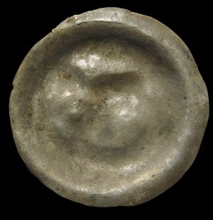 Quarter breakup, Brakteat - Griffin's head to the right