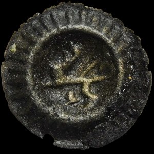 Quarter breakup, Brakteat - Griffin stepping to the left