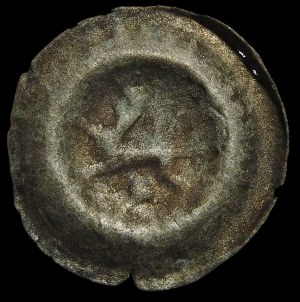 Quarter breakup, Brakteat - Griffin stepping to the left