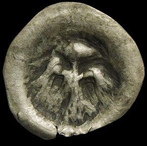 Quarter breakup, Brakteat - Eagle in front