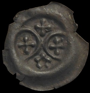 The district breakup, Brakteat - Crosses and rosette