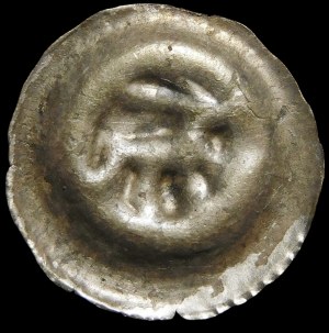 Quarter breakup, Brakteat - Deer walking to the right