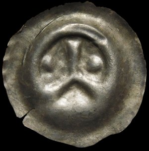 Quartering, Brakteat - Post with bullets on the sides - rare