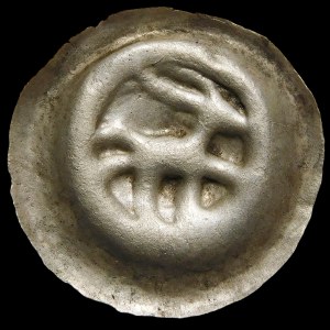 Quarter breakup, Brakteat - Deer walking to the right