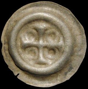 Quartering, Brakteat - Cross with rings in the fields - rare