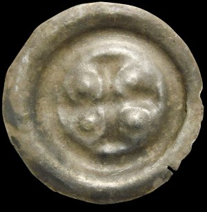 Quartering, Brakteat - Cross with rings in the fields - rare