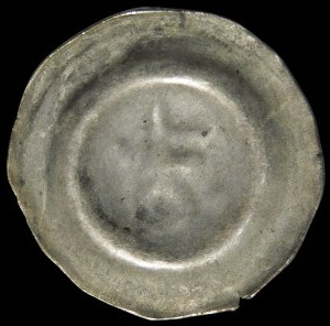 Quartering, Brakteat - Key with bullets on the sides