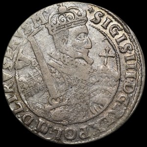Sigismund III Vasa, Ort 1622, Bydgoszcz - Saxon in oval shield - rarer