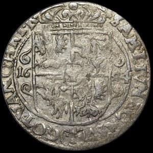 Sigismund III Vasa, Ort 1624, Bydgoszcz - PRV M - Sas in oval shield - rarer