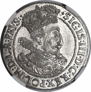 Sigismund III Vasa, Ort 1615, Gdansk - double ornament - beautiful and very rare
