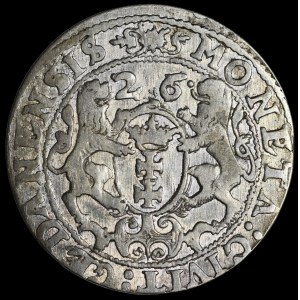 Zygmunt III Waza, Ort 1626/5, Gdańsk - przebita data, P - rzadszy