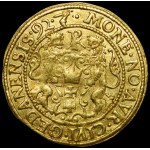Zygmunt III Waza, Dukat 1592, Gdańsk - piękny i b. rzadki, Ex. NGC AU58