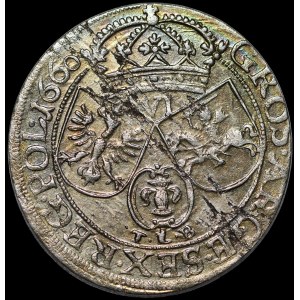 Jan II Kazimierz, Szóstak 1660 TLB, Kraków - TLB pod snopkiem - rzadszy