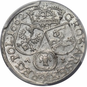 Jan II Kazimierz, Szóstak 1662 AT, Kraków