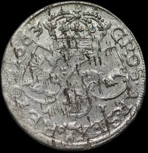John II Casimir, Sixpence 1663 AT, Cracow - very rare