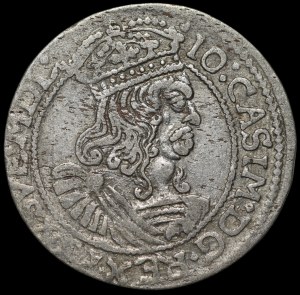 John II Casimir, Sixpence 1664 AT, Krakow - rarer