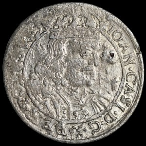 Jan II Kazimierz, Szóstak 1661 GBA, Lwów - b. rzadki