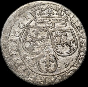 John II Casimir, Sixpence 1661 GBA, Lviv - very rare