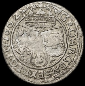 John II Casimir, Sixpence 1662 GBA, Lviv - rare