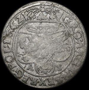 John II Casimir, Sixpence 1662 AT, Lviv - without the Slepowron coat of arms - very rare