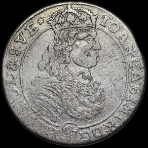 John II Casimir, Ort 1668 TLB, Bydgoszcz - flower - rare