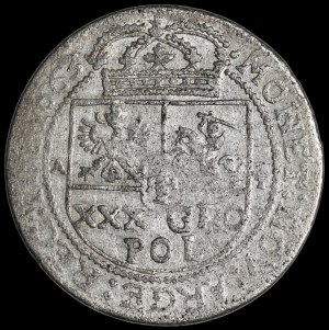 John II Casimir, Tymf 1663 AT, Krakow - ARGE - rare